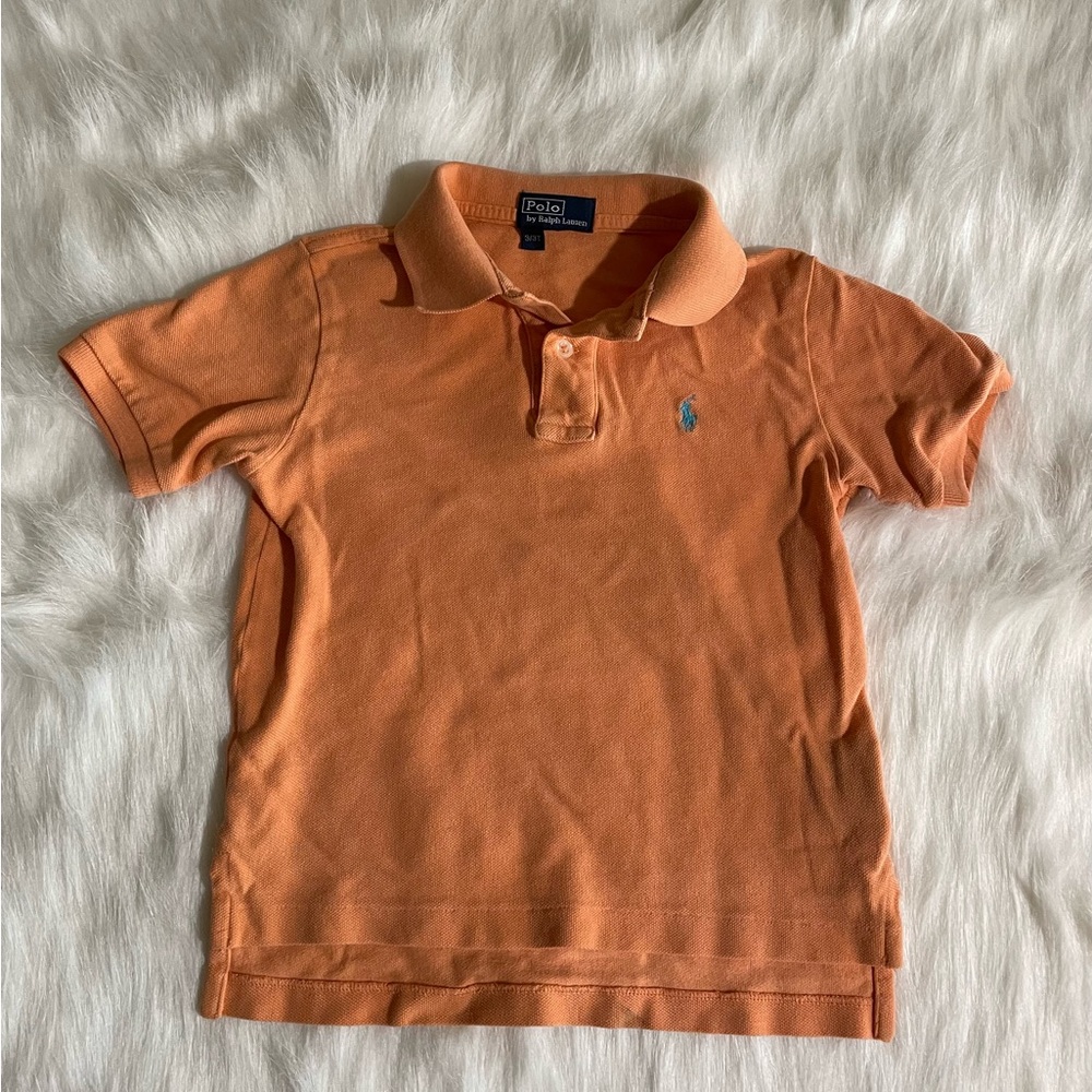 Boys orange Polo size 3